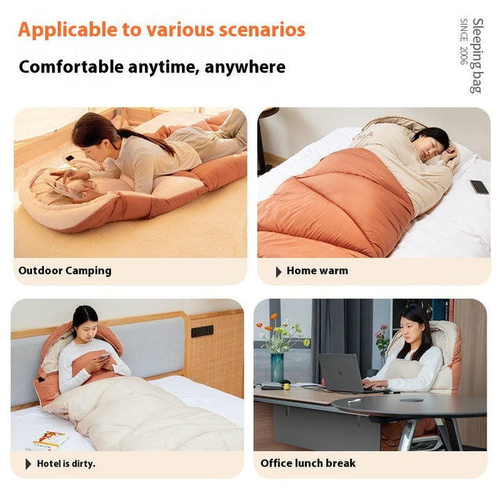 Experience Comfort and Warmth with Our Thickened Warm Cold Protection Sleeping Bag