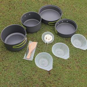 Explore the Outdoors with Our 2-3 Person Non-Stick Camping Cookware Set