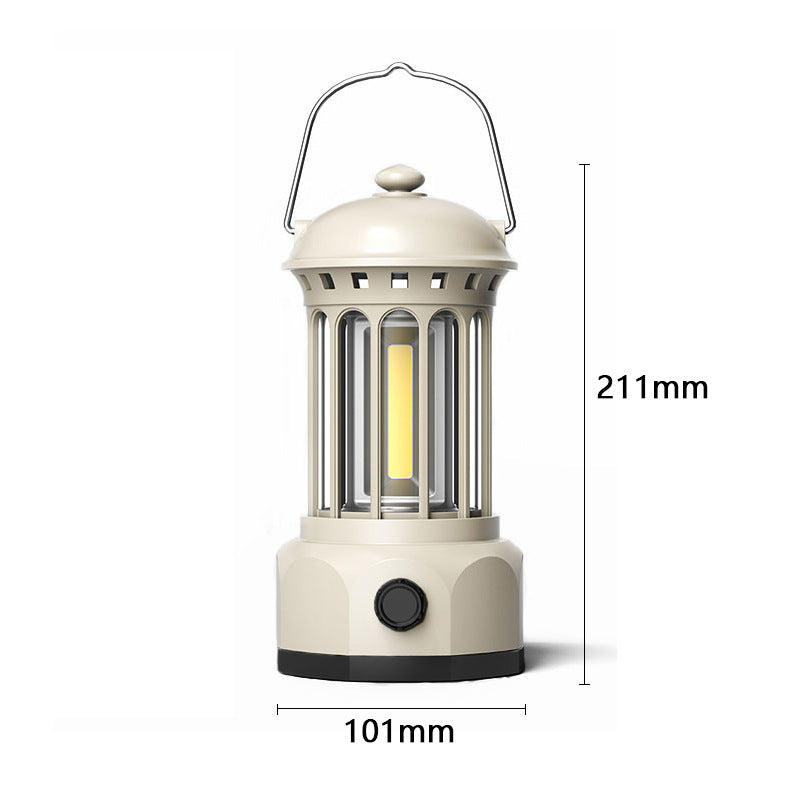 Illuminate Your Adventures with the COB Portable Retro Camping Lantern