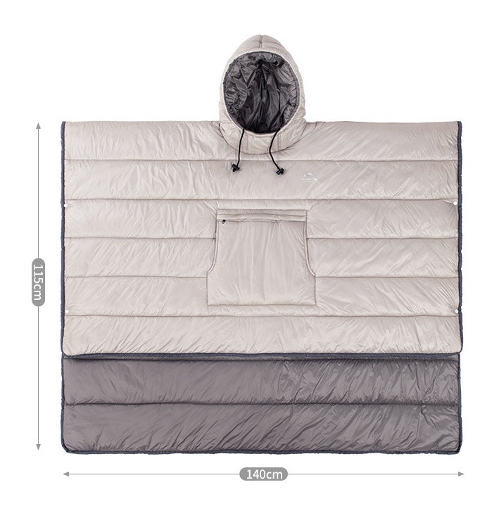 Experience Ultimate Comfort with the Portable Warm Camping Quilt Sleeping Cloak